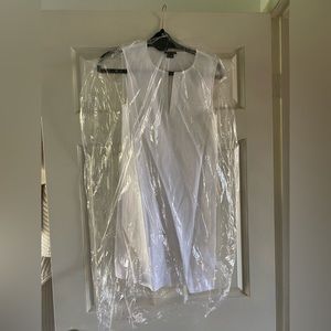 Theory pressed linen mini dress